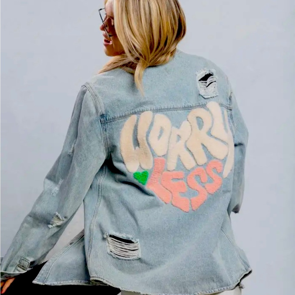 Worry less long Denim jacket